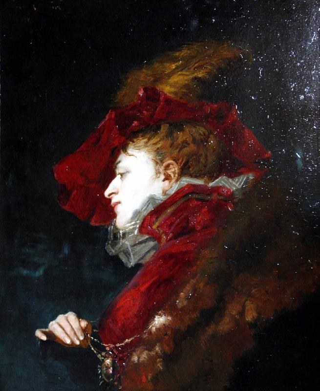 Jules-Adolphe Goupil Portrait of Sarah Bernhardt oil painting image